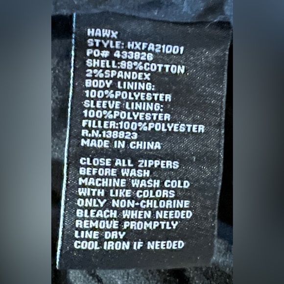 HAWX MEN'S WEATHERED DUCK HOODED ZIP INSULATED WORK JACKET, NWOT - Picture 3 of 16